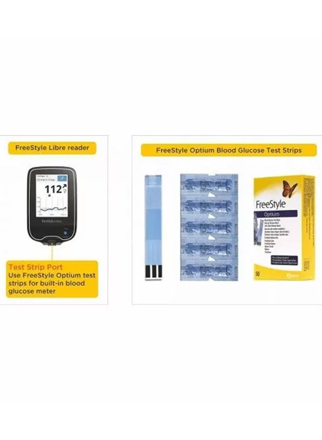 فري ستايل اوبتيوم نيو شرائط لقياس نسبة السكر في الدم، 50 شريط - Image 2
