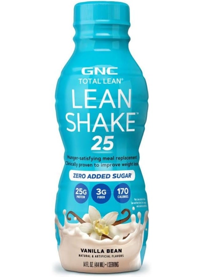 GNC Total Lean Lean Shake 25 Vanilla Bean 14Oz - Image 1