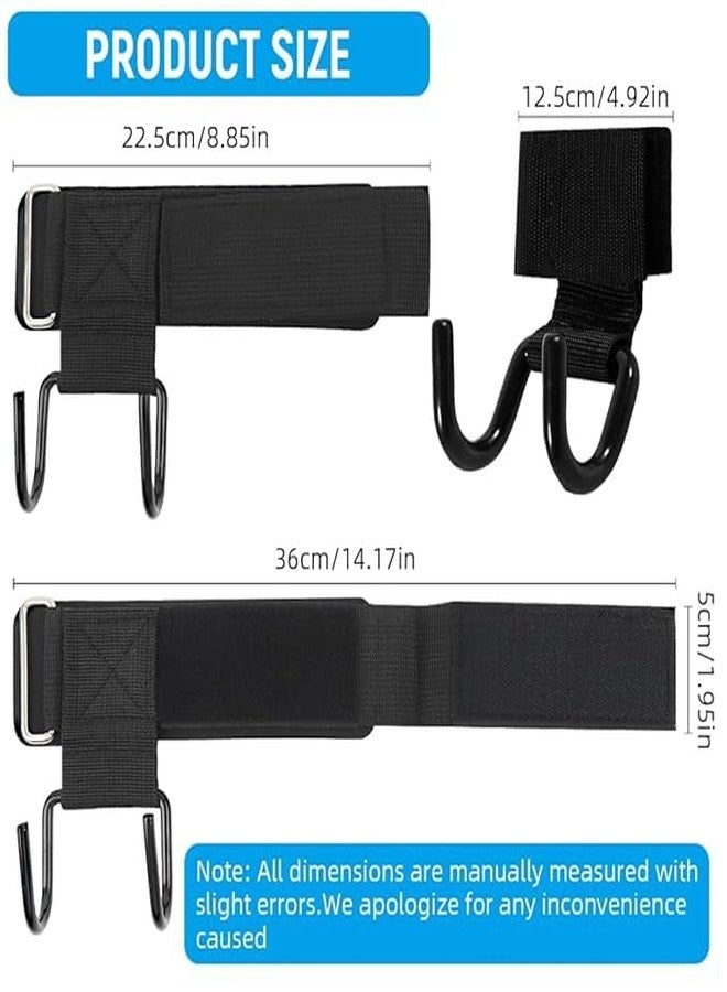 FAGVA 1 Pair Weight Lifting Power Hooks Wrist Grips Support Straps Gym Hook Gloves 2 Hook Fitness Running & Yoga Strength Training Gloves Straps & Hooks for Men &Women - Image 3