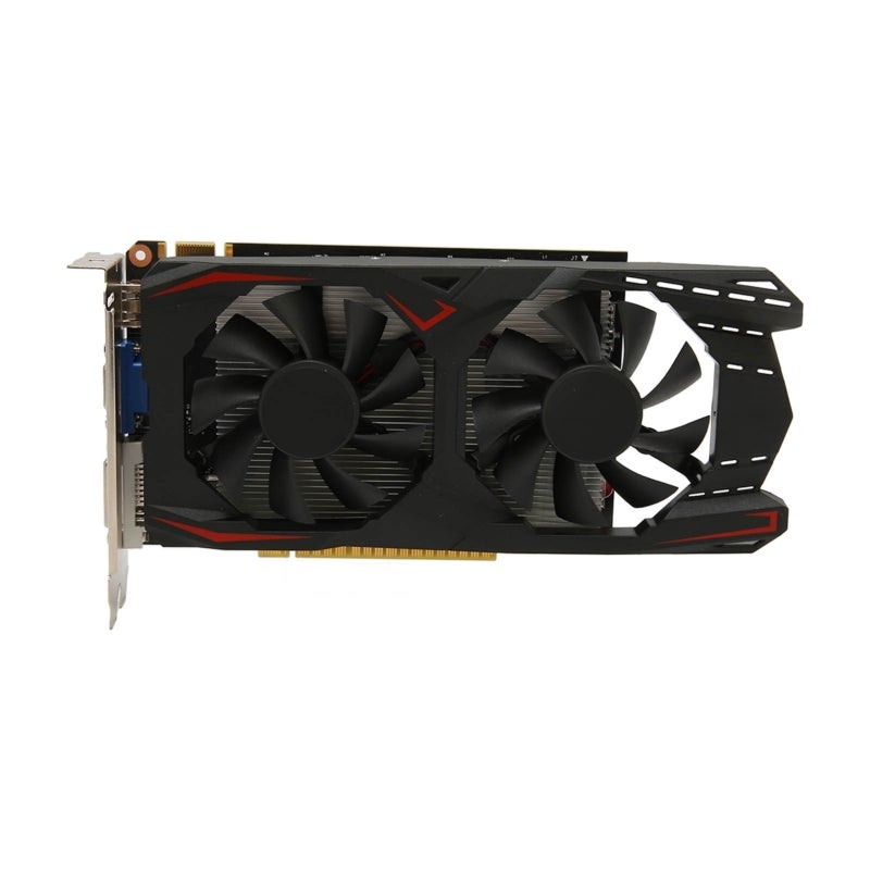 كارت شاشة GTX1050Ti: ذاكرة GDDR5 وحددتها 128 بت عالية الأداء - كارت شاشة معدني متين مع مروحتين لتبريد سريع وضوضاء منخفضة واجهات متعددة لأجهزة كمبيوتر سطح المكتب ولعب الفيديو - Image 4