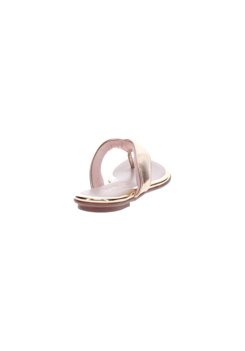 Beira Rio Ladies Flat Sandals Golden | Made In Brazil - Image 3