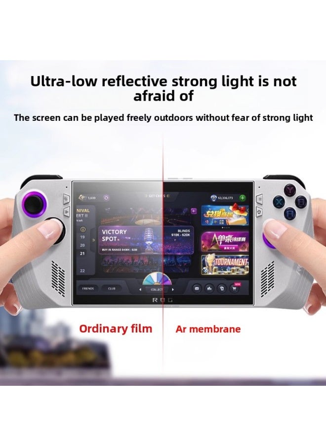 Generic For ROG Handheld Screen Film Ally Player Country AR Anti-reflection Film Low Reflection ASUS Rogally HD Film-Color:Other Mobile Phone Models-Size:Rog Ally Handheld Machine [hd Anti-blue Light Soft Film 1 Piece]  - Image 2