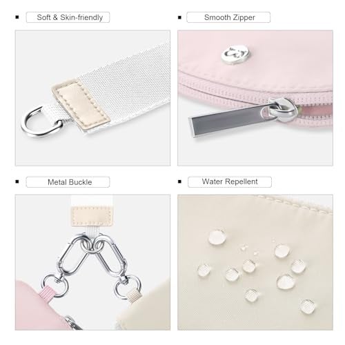 Babysun Mini Zip Around Dual Pouch Wristlet With 2 Straps Wristlet Keychain Wallet for Women Coin Purse Small Cute for Teen Girl - Image 5