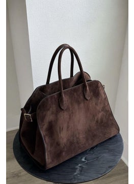 Bahels Women Viral Bitter Brown Large Suede Bag  - Image 1