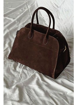 Bahels Women Viral Bitter Brown Large Suede Bag  - Image 3