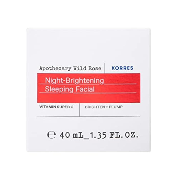 KORRES Wild Rose Skin Brightening Night Cream, Hydrating Face Moisturizer with Vitamin C, Hyaluronic Acid and Turmeric Extract, Overnight Facial Cream for Women with Tired, Depleted Skin, 40 ml - Image 2