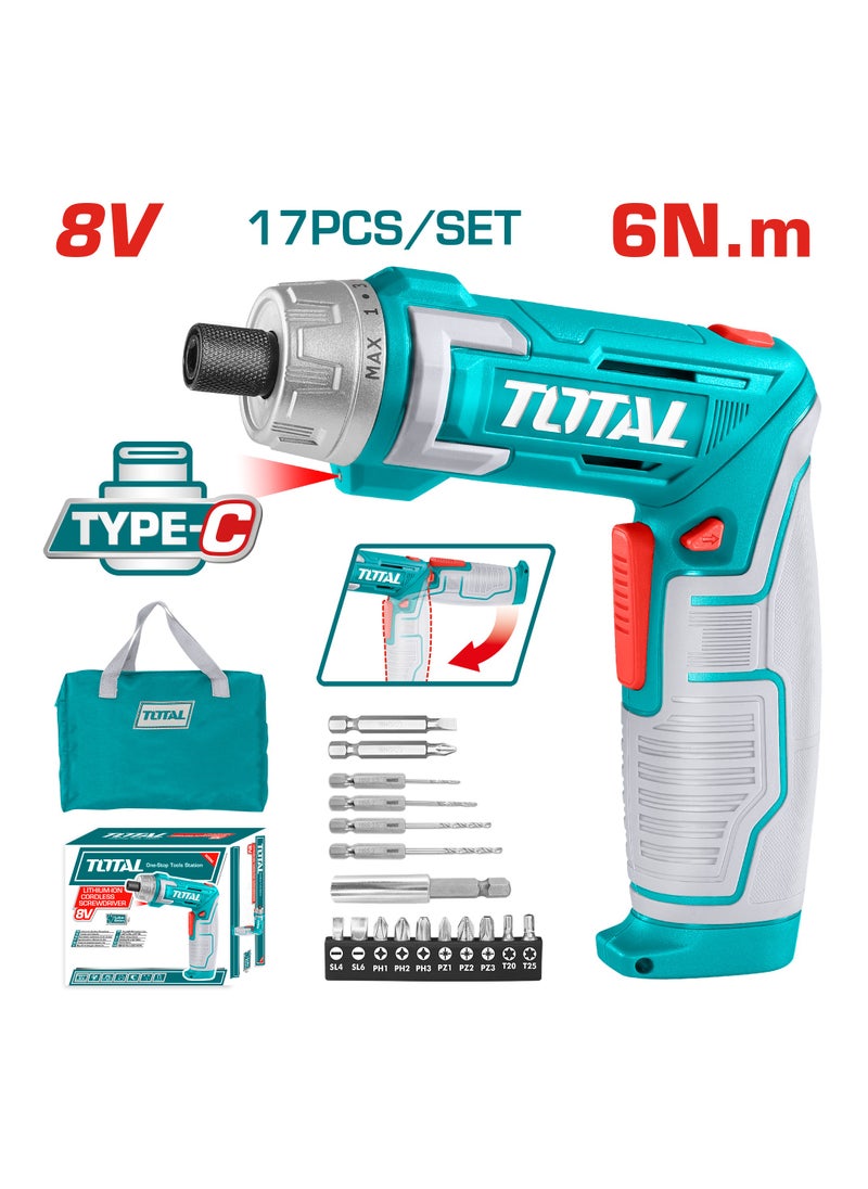 TOTAL - TOTAL TSDLI0802 8-Volt Screwdriver Battery Charger - Image 1