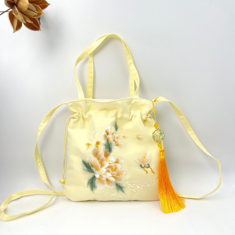 Chinese-Style Suzhou Embroidery Bag, Traditional Chinese Style Handbag, Hanfu Matching Handbag, Tiktok Ancient Style Crossbody Bag, Casual Versatile Artistic Small Bag - Image 1