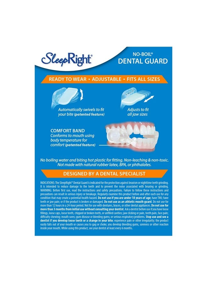 SleepRight - SleepRight Ultra-Comfort Dental Guard Mouth Guard to Prevent Teeth Grinding - No Boil - Extra Strong - Image 1
