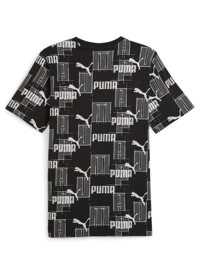 PUMA تي شيرت Ess+ Logo Lab Aop  - Image 2
