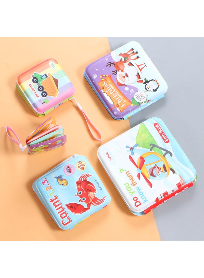 Baby Can't Tear Bath Book Children's Enlightenment Early Education Cognitive Bath Toy Book EVA Baby Cloth Book-Color:Large-Ocean  - Image 4