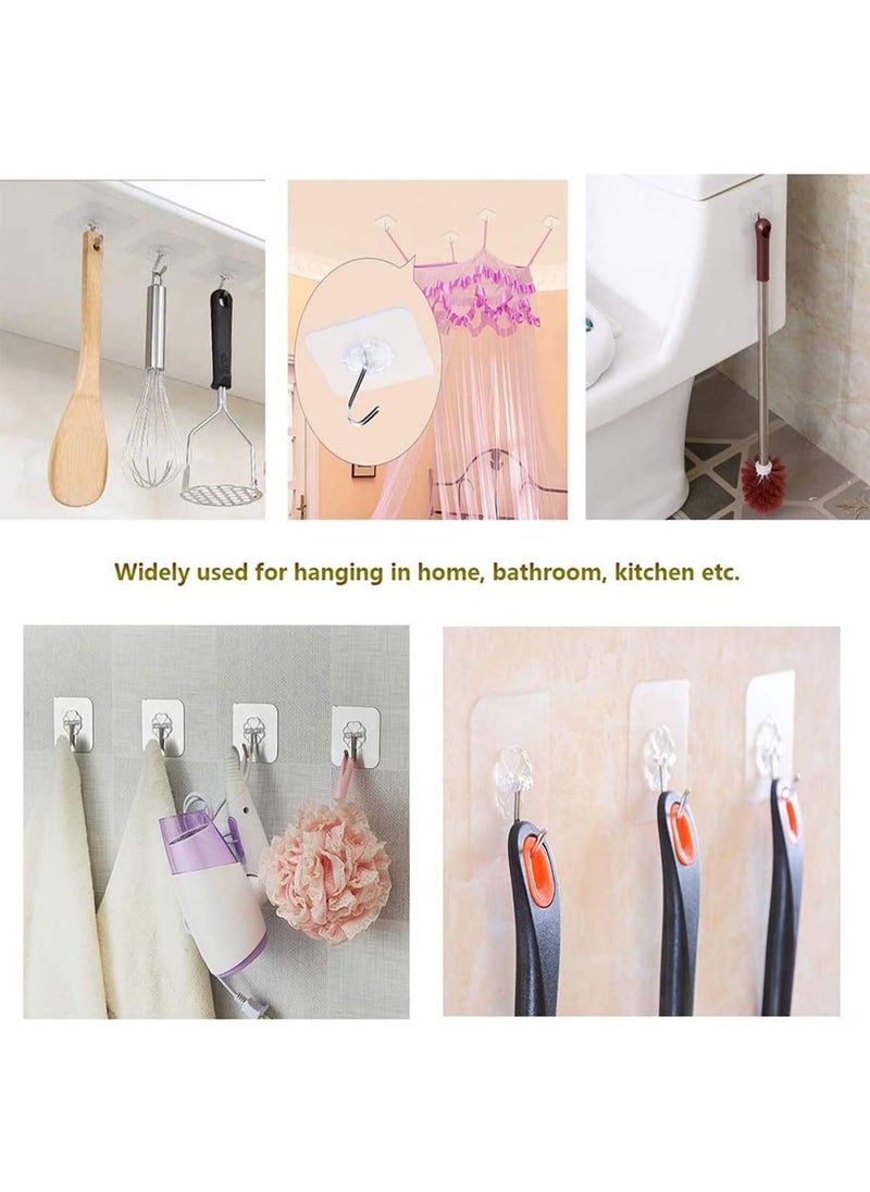 Generic Adhesive Hooks Heavy Duty Wall Hooks 40Pack, Self Adhesive Hook  - Image 3