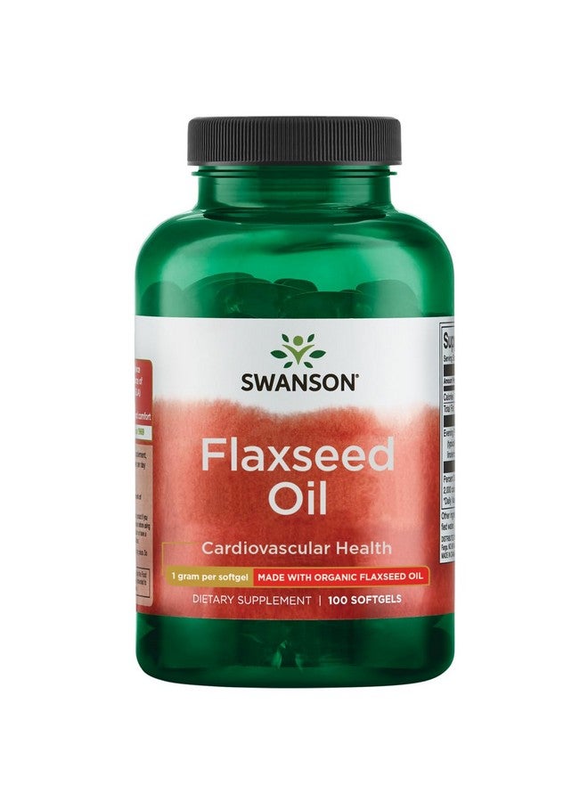 Swanson Flaxseed Oil (Omegatru) 1000 Milligrams 100 Sgels - Image 1