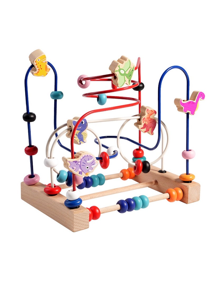 عام كبكس الطفل خشبية متعددة الوظائف الفتيان والفتيات الأطفال الصغار الدماغ الطفل التعليم المبكر مطرز الخرز ألعاب تعليمية - Image 1