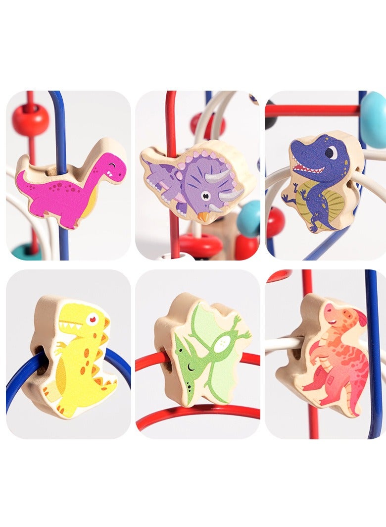 عام كبكس الطفل خشبية متعددة الوظائف الفتيان والفتيات الأطفال الصغار الدماغ الطفل التعليم المبكر مطرز الخرز ألعاب تعليمية - Image 4