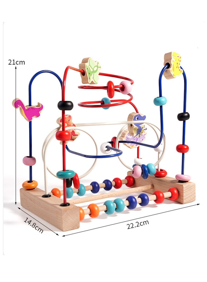 عام كبكس الطفل خشبية متعددة الوظائف الفتيان والفتيات الأطفال الصغار الدماغ الطفل التعليم المبكر مطرز الخرز ألعاب تعليمية - Image 5