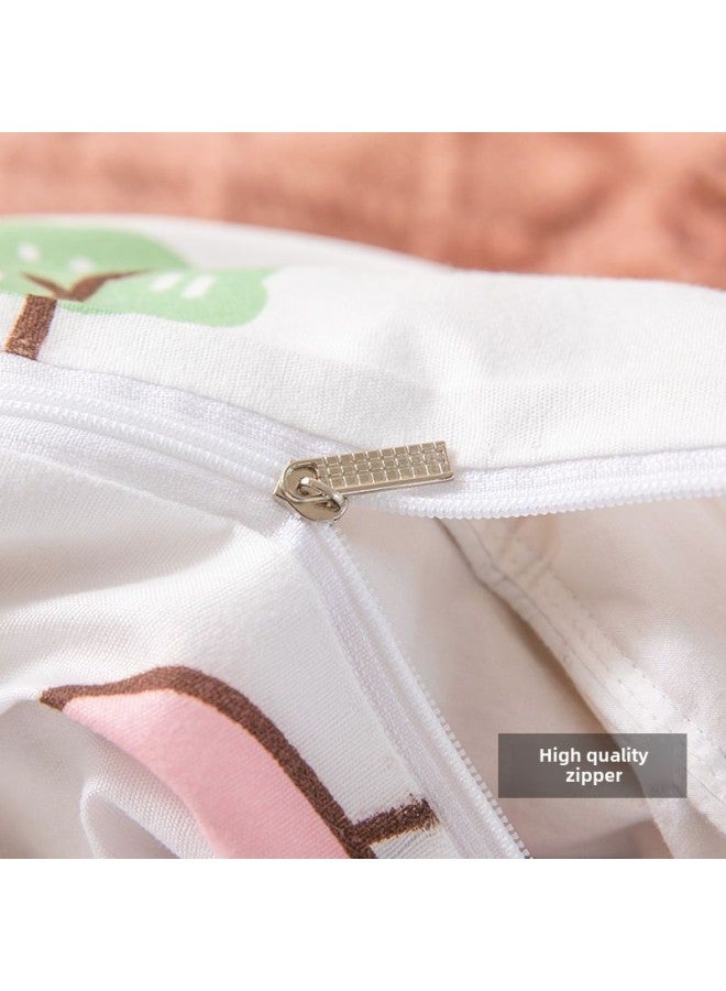 غطاء لحاف من الشاش، غطاء لحاف من القطن، غطاء لحاف من القطن، غطاء مرتبة، وسادة لحاف، بطانة لحاف للحماية، يان مينجين - اللون: بقرة لطيفة [نسخة مشفرة مطورة] - المواصفات: 150*200 سم [سحاب مزدوج الرأس من الفولاذ] - Image 3