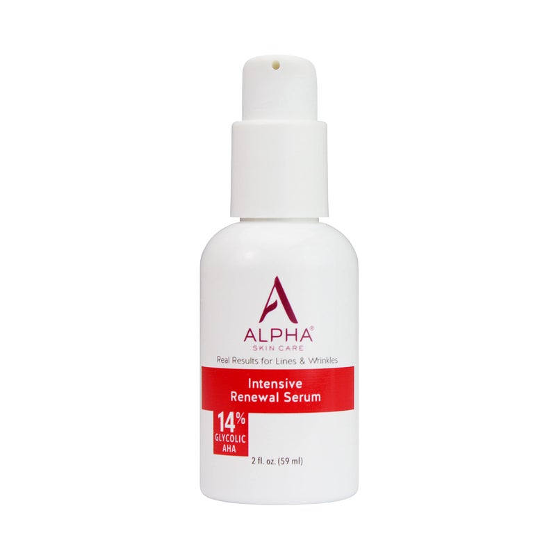 Alpha Skin Care Renewal Serum 14 Glycolic AHA AntiAging Formula Reduces Lines  Wrinkles Alpha Hydroxy Acid Exfoliates  Evens Skin Tones Rejuvenates  Hydrates 2 Oz