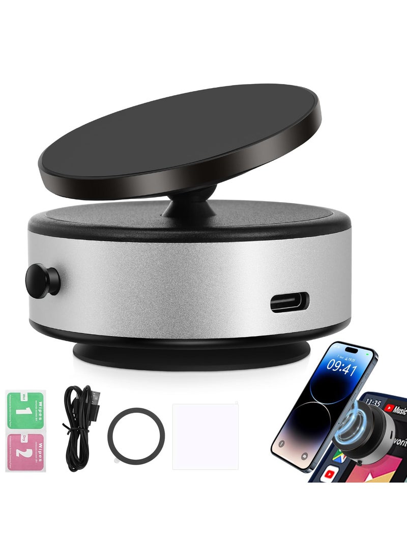 Houmt Car Mount Holder Magnetic Car Suction Cup Mobile Holder Mount 360 Rotation Magnetic Car Cell Phone Holder Universal Adjustable Dashboard Mobile Phone Holder for Car Gym Mirror Smooth Surface  - Image 1