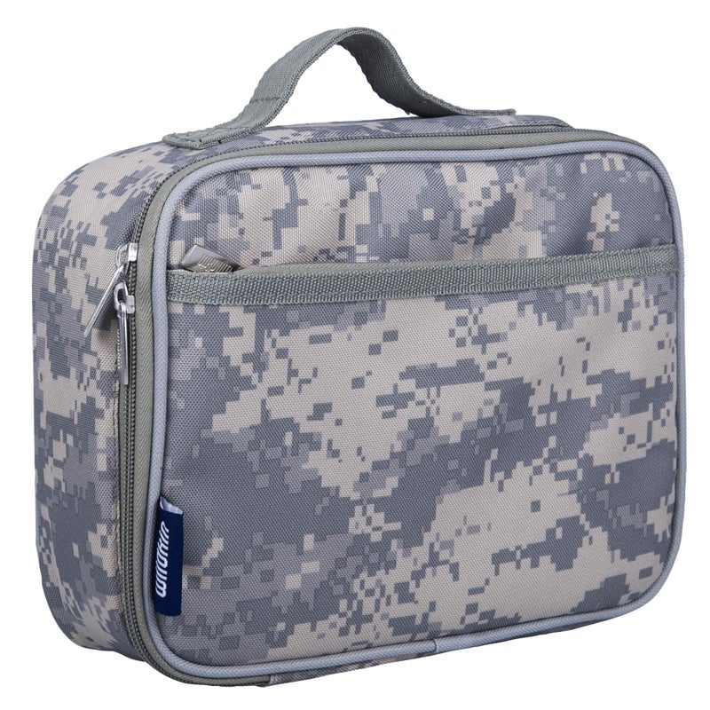 Wildkin Kids Insulated Lunch Box  Durable and Reusable for School  Travel  Digital Camo