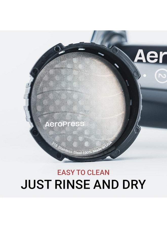 AeroPress Stainless Steel Reusable Filter - Metal Coffee Filter for AeroPress Standard Coffee Makers, 1 Pack, 1 Filter - Image 4