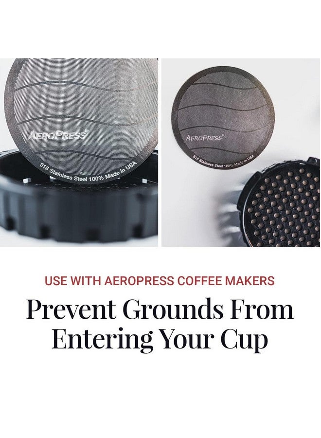 AeroPress Stainless Steel Reusable Filter - Metal Coffee Filter for AeroPress Standard Coffee Makers, 1 Pack, 1 Filter - Image 3