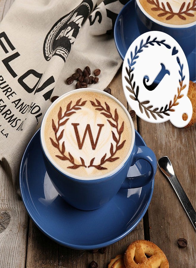 Keluna Coffee Latte Art Stencils - 30 Pcs Letters Alphabet Baking Stencils for Coffee Latte Art Sour Dough Bread Cake Cookie Decorating - Image 5