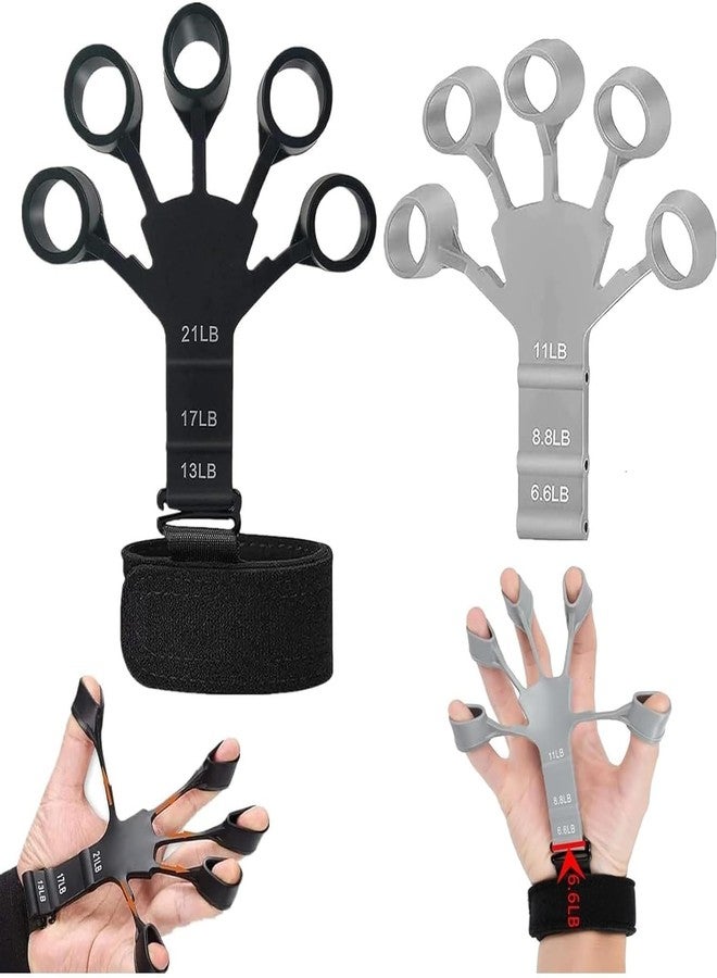 GOTIPRIDE 2 PCS Finger Gripper Forearm Strengthener Yoga Resistance Band Finger Gripper for Veins Wrist pain Relief Vein gripper for Hand Finger Grip Wrist Muscles Finger Strengthener Finger Gripster - Image 4