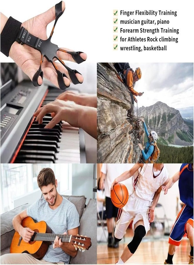 GOTIPRIDE 2 PCS Finger Gripper Forearm Strengthener Yoga Resistance Band Finger Gripper for Veins Wrist pain Relief Vein gripper for Hand Finger Grip Wrist Muscles Finger Strengthener Finger Gripster - Image 5