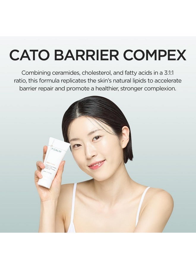 P.CALM P.CALM Cato Facial Cream 80ml | Vegan Korean Facial Moisturizer for Sensitive Skin | Lightweight Non-Greasy Non-Sticky Barrier-Strengthening  - Image 5
