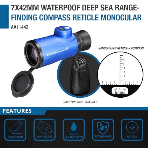 BARSKA 7x42 Deep Sea Monocular with Compass - Image 3