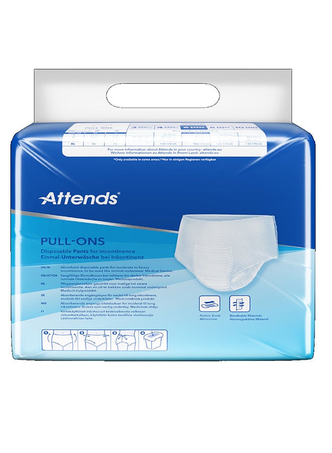 Attends PULL- ONS Disposable Pants 6 XS, 22 Pieces - Image 2