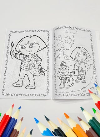 nickelodeon Dora coloring book, coloring book for children, Dora