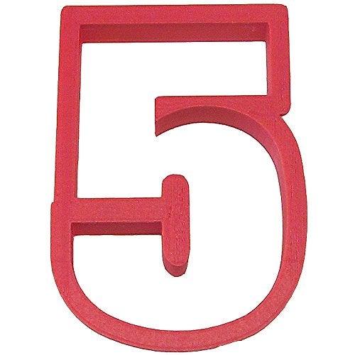 CookieCutter.com CookieCutterCom Brand Number Five Cookie Cutter 4 Inch - Hand Made in the USA - Image 1