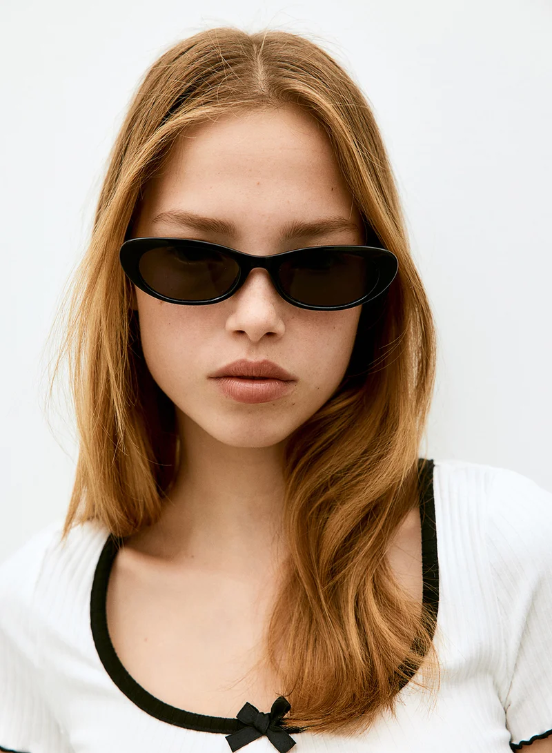 اتش اند ام Overlock-Detail Ribbed Top