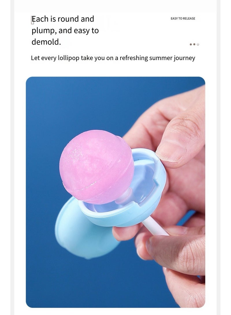 4 Pieces  Lolly Moulds with Sticks, Popsicle Mould Bpa Free Ice Cream Moulds Reusable Ice Pop Holders for Kids Babies Adults for DIY Fruit, Yogurt, Juice, Homemade Popsicle - Image 4