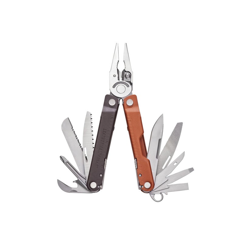 LEATHERMAN, Rebar Multitool with Premium Replaceable Wire Cutters and Saw, Burnt Sienna - Image 1