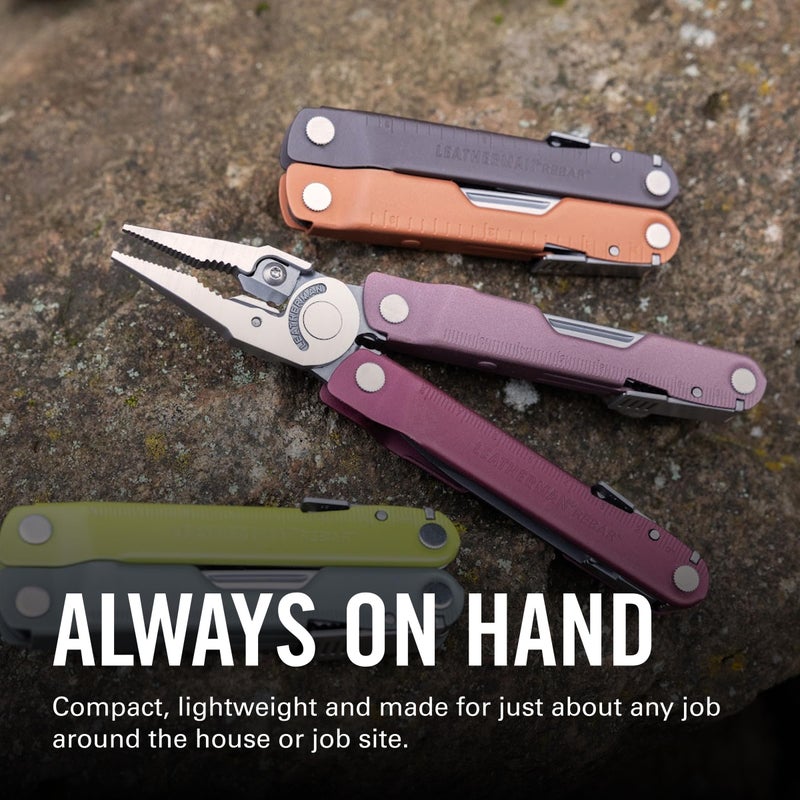 LEATHERMAN, Rebar Multitool with Premium Replaceable Wire Cutters and Saw, Burnt Sienna - Image 5