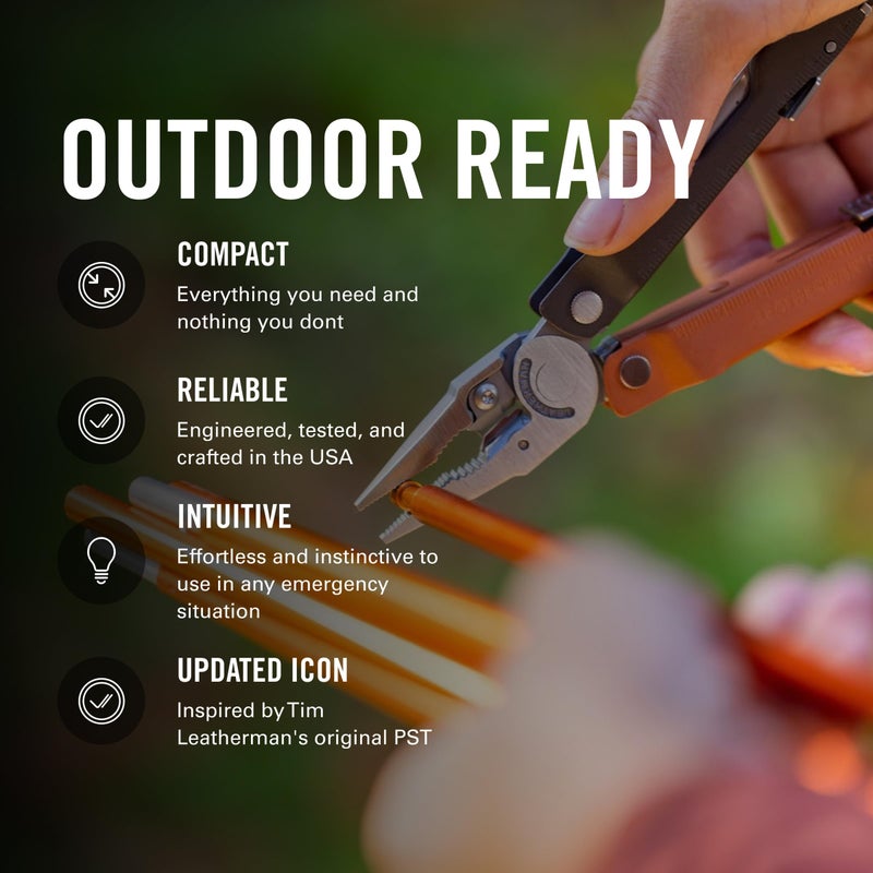 LEATHERMAN, Rebar Multitool with Premium Replaceable Wire Cutters and Saw, Burnt Sienna - Image 4