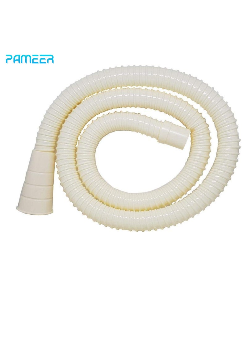 PAMEER 1.5-2 Meter Washing Machine Drain Hose with Clamp for Full & Semi Automatic Washing Machine Outlet Drain Hose Pipe Extension Waste Water Outlet Hose Machine Drain Pipe  Washer Wastewater Drain Outlet - Image 2