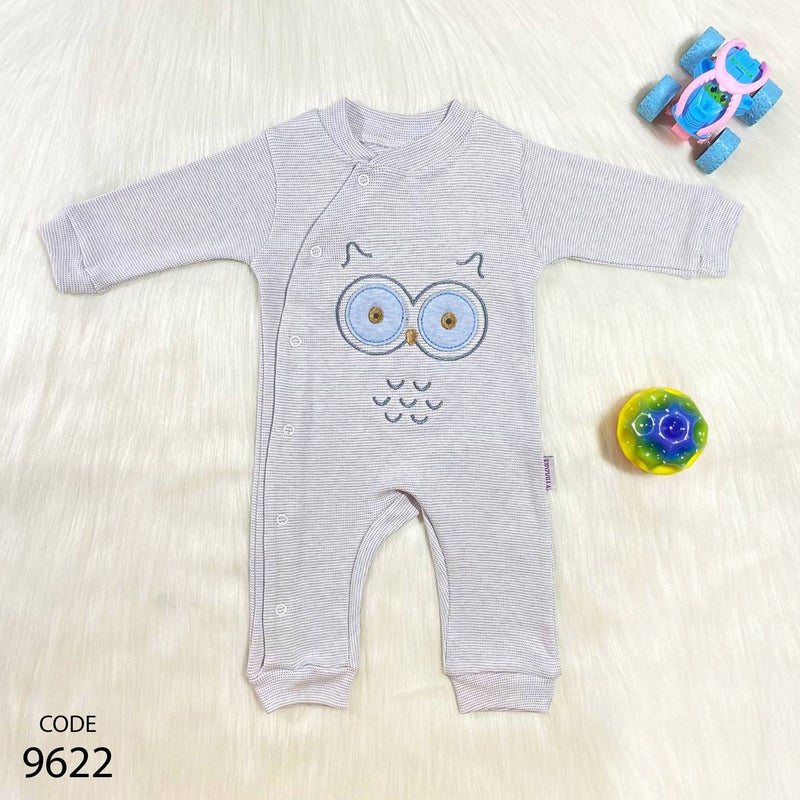 Kidzvilla Newborn Long Sleeve Cotton Romper 9622 - Image 1