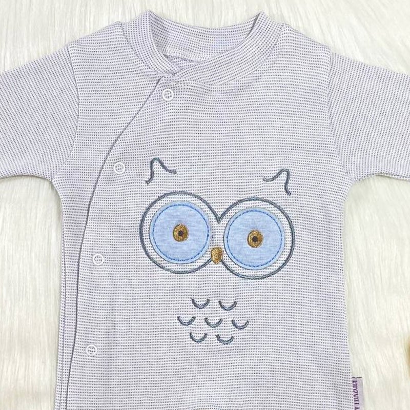 Kidzvilla Newborn Long Sleeve Cotton Romper 9622 - Image 2