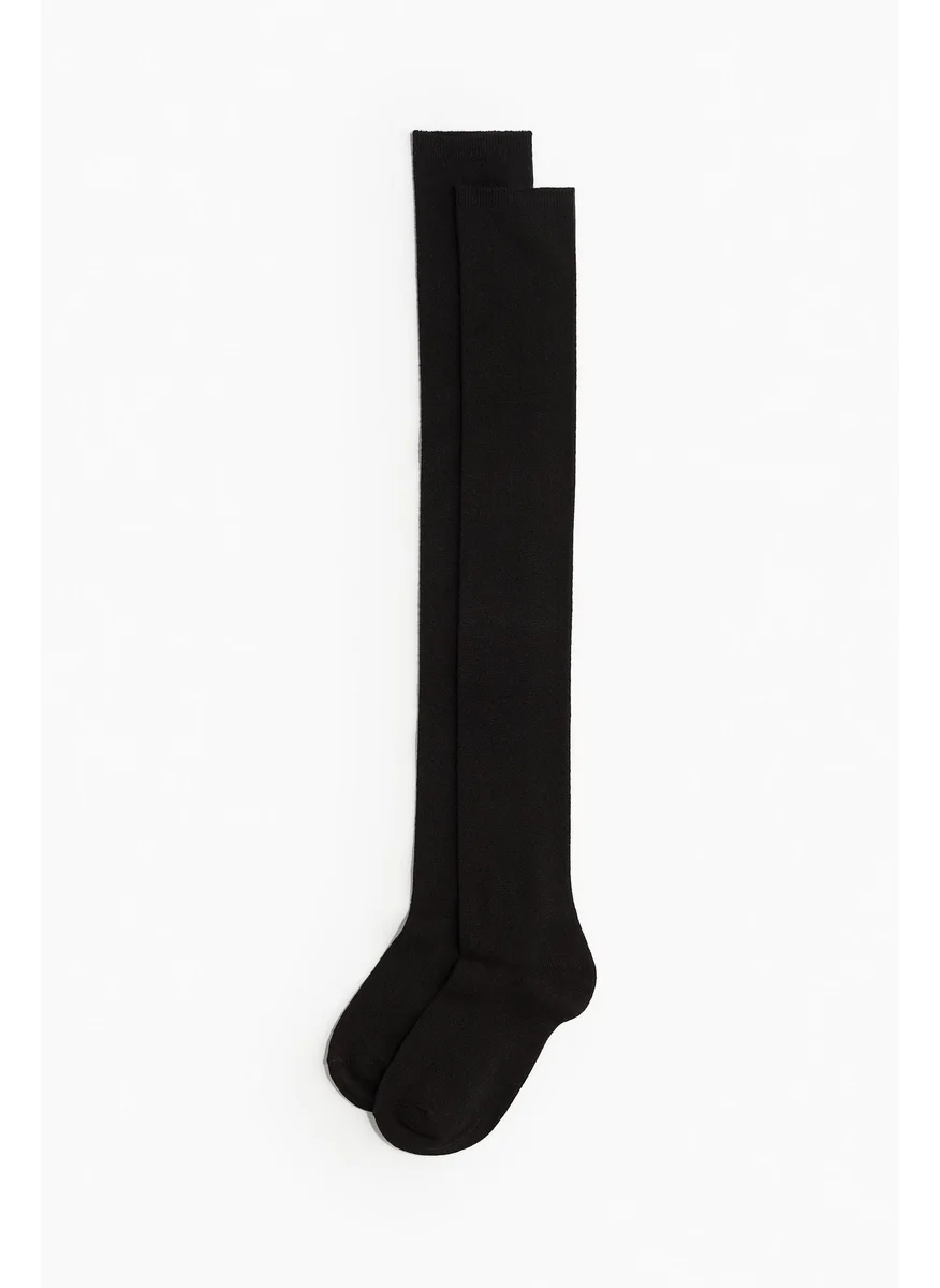 H&M 2-Pack Over-The-Knee Socks