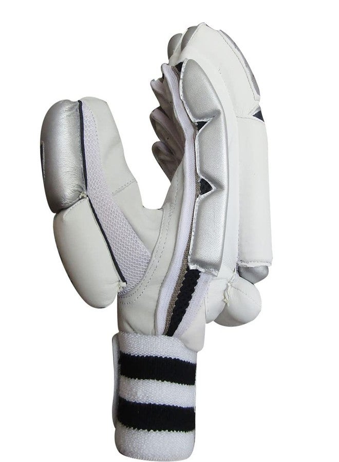 THRAX Player Ultimate Cricket Batting Gloves Black White for Right Hand Batsman - Image 5