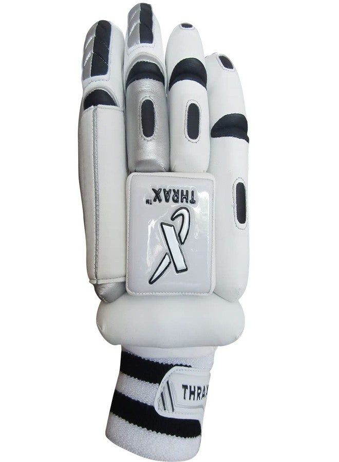 THRAX Player Ultimate Cricket Batting Gloves Black White for Right Hand Batsman - Image 4