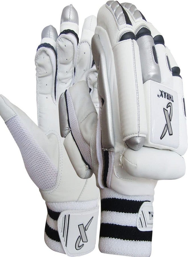 THRAX Player Ultimate Cricket Batting Gloves Black White for Right Hand Batsman - Image 3