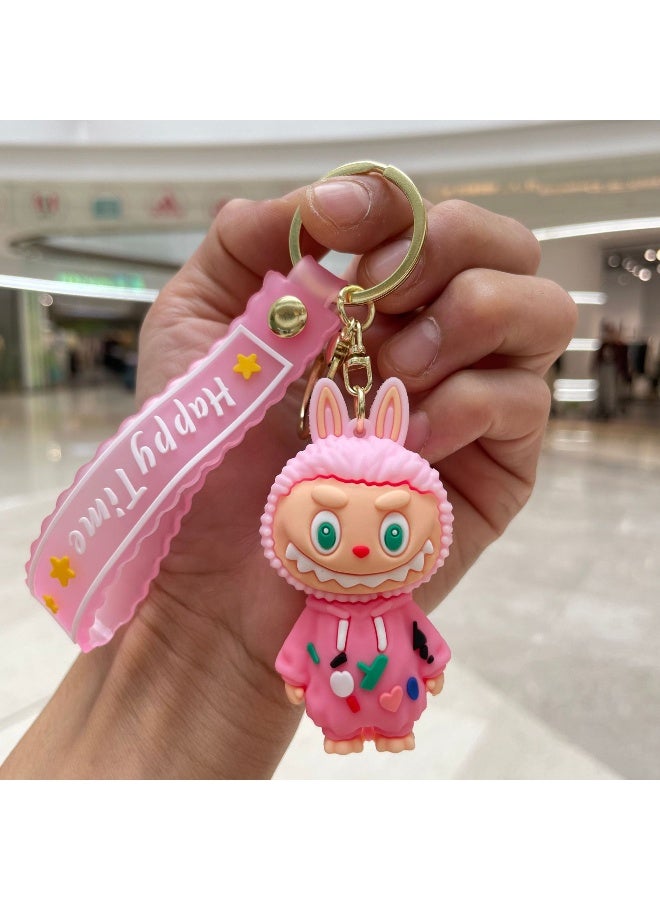 NIBEMINENT LABUBU Keychains, Cute Figurines, Student Schoolbag Pendants And Gifts 