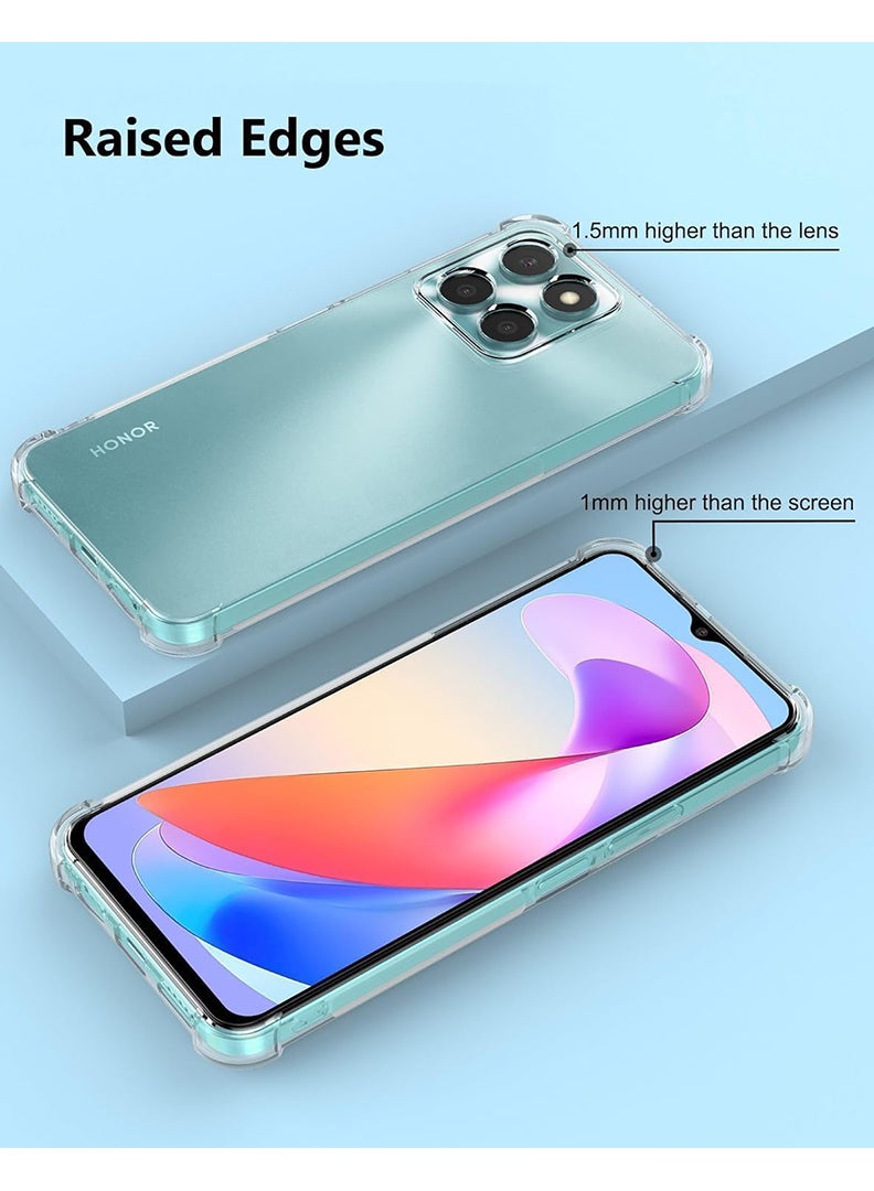 Theodor Honor X6A Clear Case, Shock-Absorption TPU Cell Phone Cover with Reinforced Corners, Soft Flexible & Crystal Clear Protective Bumper Case - Image 5