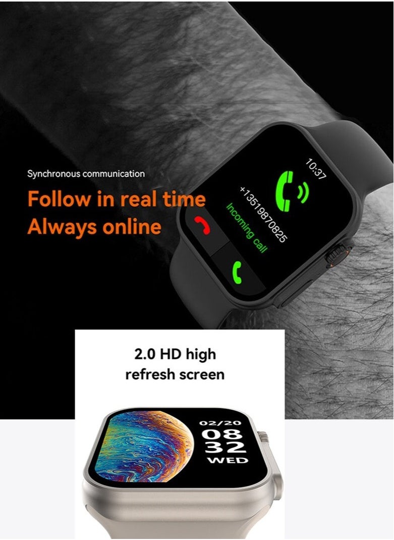 Generic - HW68 Ultra Smart Watch for Men - 49mm HD Screen with Compass u0026 NFC - Image 1