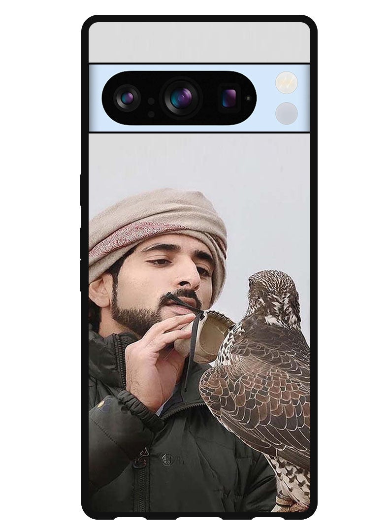Theodor غطاء واقي مضاد للخدش ومقاوم للصدمات لجهاز Google Pixel 8 Pro - الشيخ حمدان يحب نسرته - Image 1